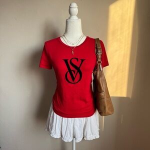 Victoria's Secret red baby tee Size Small